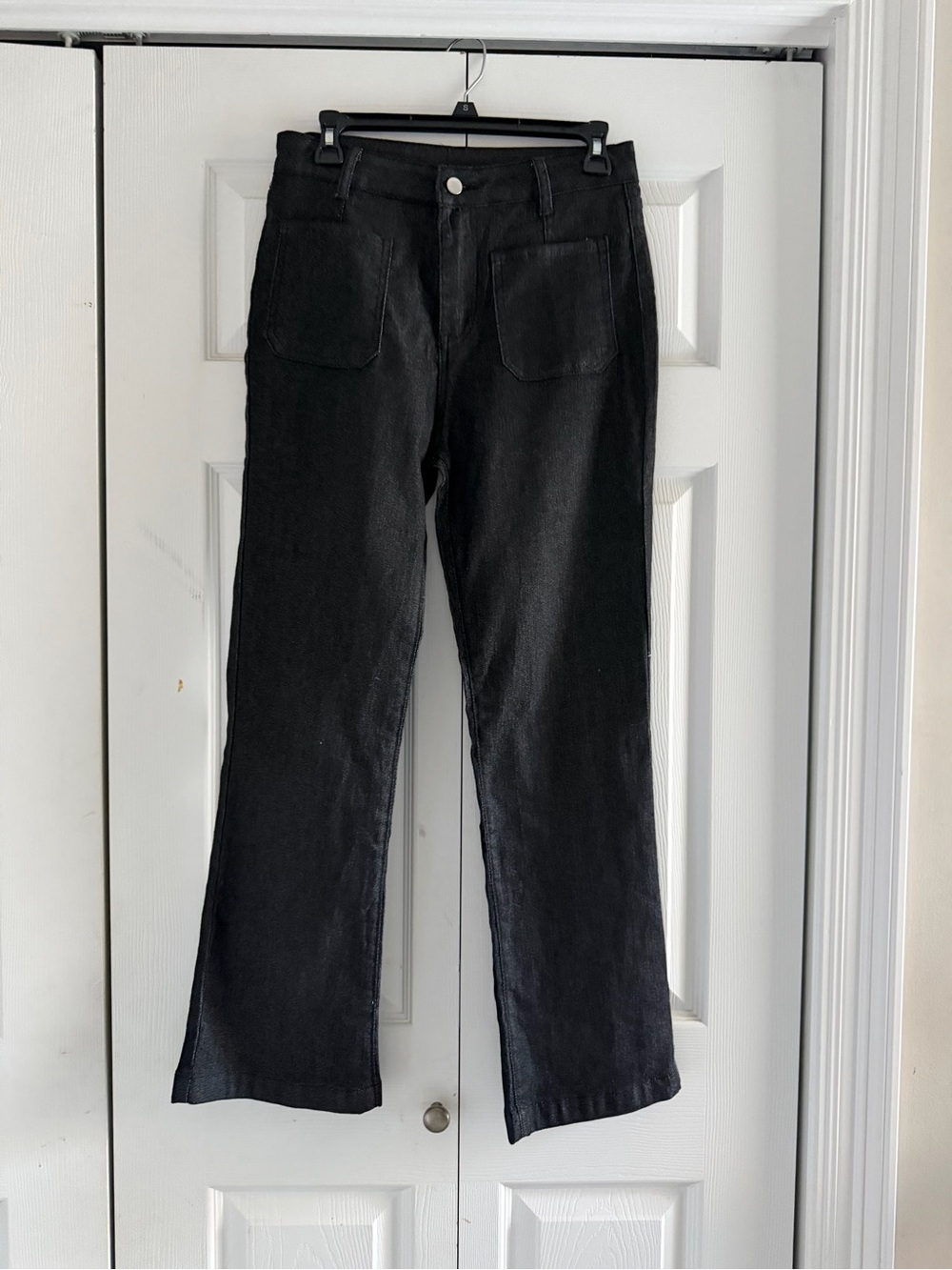 Black Women's Straight-Leg Jeans